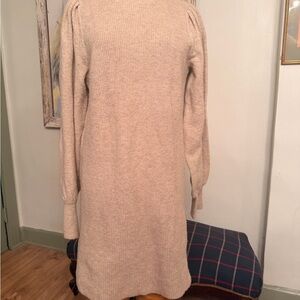 JODIFL Beige Long Sleeve Knit Dress